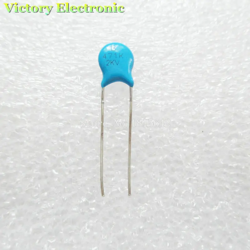 Новый 20 шт./лот 470pF 471 2KV 0.47nF 2000V высоковольтный Керамический дисковый конденсатор