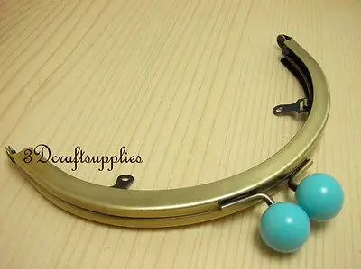 Металлический кошелек Рамка клей на застежке клип половина анти бронза 6 дюймов