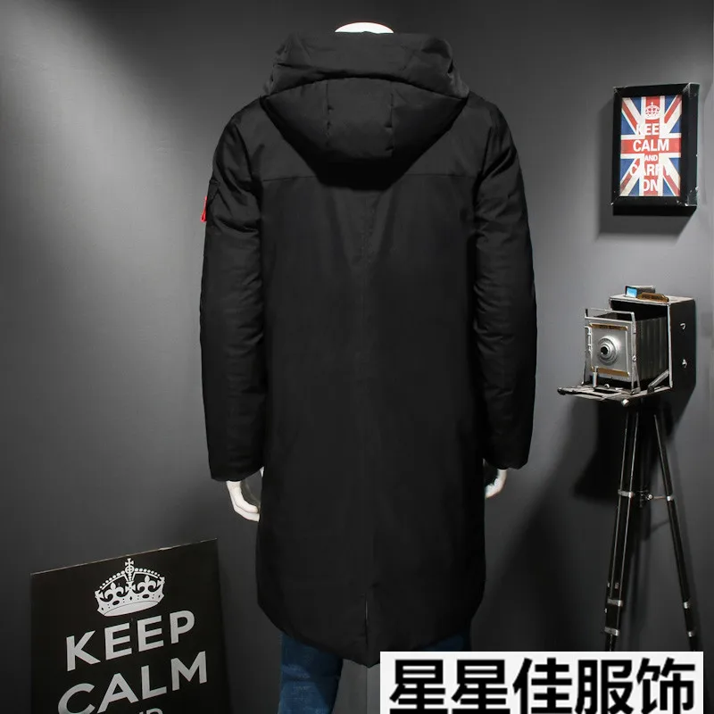 10XL 9XL 8XL 6XL 5XL 2018 зимнее мужское длинное пальто с изысканным карманом на руку