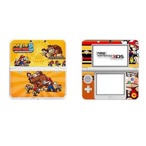 Винил Обложка Наклейка кожи Стикеры для новых 3DS защитные наклейки для новых 3DS винил кожи Стикеры протектор-для Супер Марио - Цвет: N3DS0082