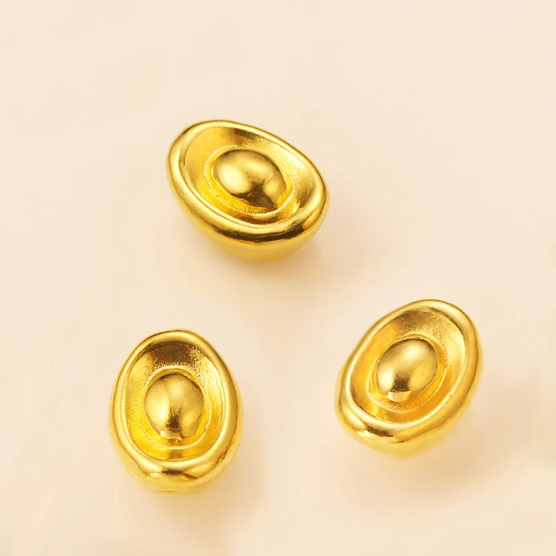 Кольцо из чистого 24 каратного желтого золота с 3D 999 золотым красным плетением - Фото №1