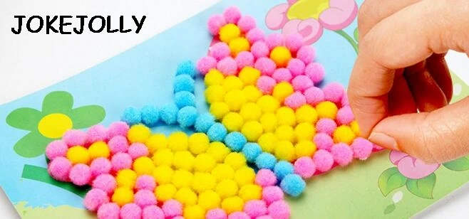 1 шт. креативные DIY детские плюшевые картина "Боулинг" наклейки детские развивающие материал ручной работы Мультяшные головоломки ремесла игрушки GYH
