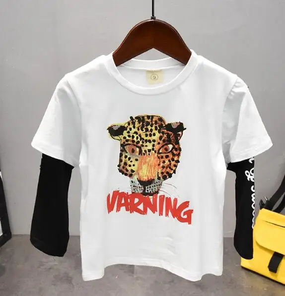 T-shirts Комплект одежды для маленьких мальчиков, джинсовый топ для маленьких мальчиков+ футболка в стиле пэчворк+ джинсы, комплект одежды, детская одежда для мальчиков 2-6 лет - Цвет: T-shirts