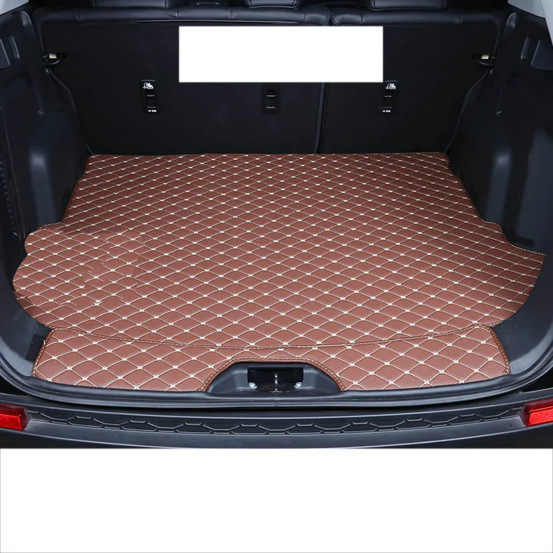 brown 2 Lsrtw2017 волокно кожа багажник автомобиля коврики для land rover discovery sport - Название цвета: brown 2