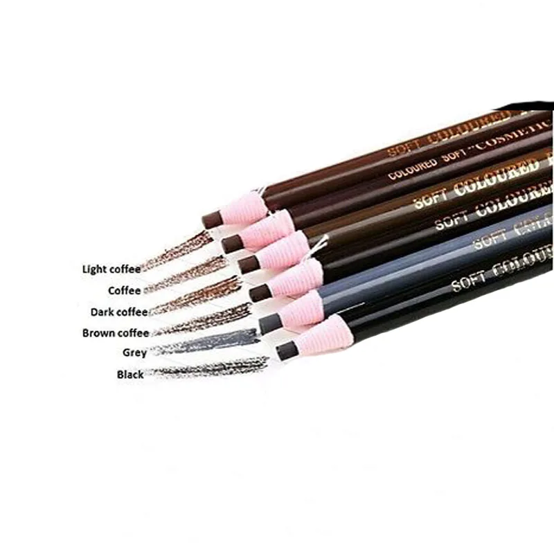 Карандаш для бровей Microblading мягкий цветной карандаш водостойкий маркер подводка 6