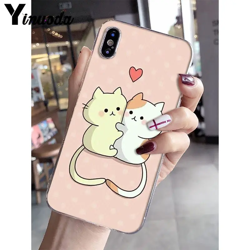 A13 Yinuoda Kawaii Molang мультфильм аниме Кот DIY рисунок чехол для телефона чехол для iPhone X XS MAX 6 6s 7 7plus 8 8Plus 5 5S SE XR - Цвет: A13
