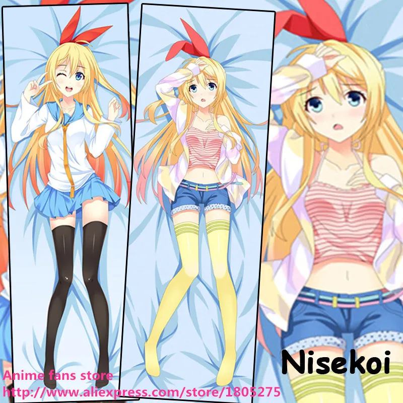 Hentai Милая фотосессия Nisekoi Kirisaki Chitoge Сексуальная кавайная декоративная наволочка