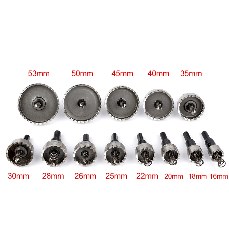 20 шт. 16-53 мм высокой Скорость Сталь Core отверстие увидел металла резки Пластик