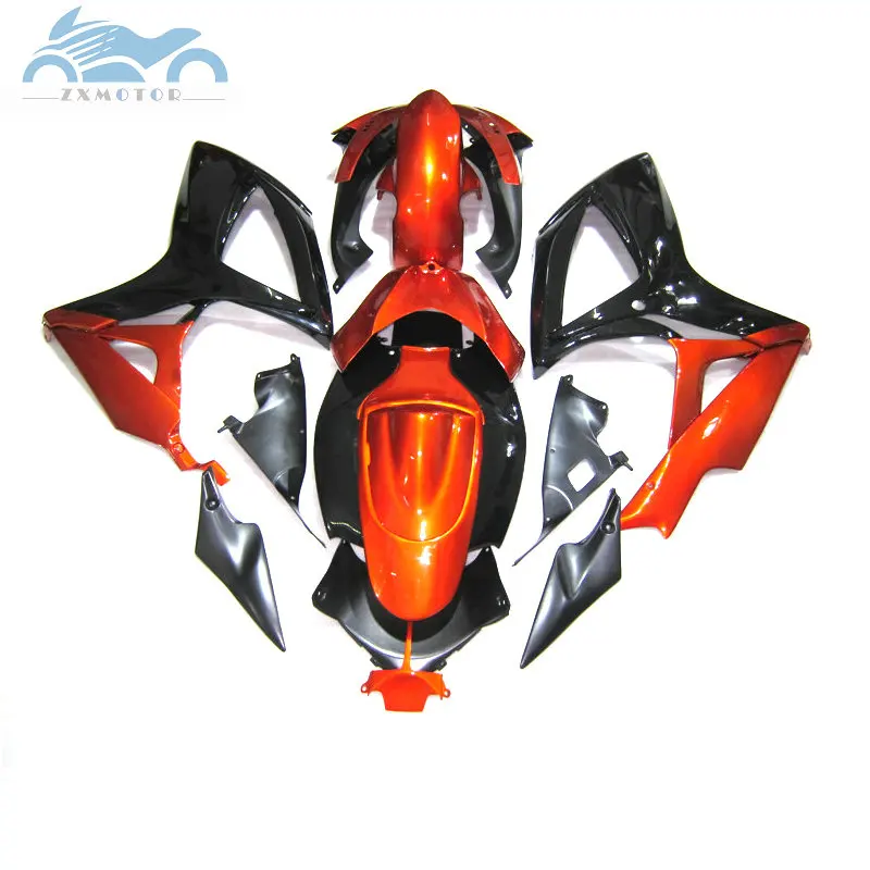 Набор обтекателей для мотоциклов SUZUKI K6 GSXR600 750 2006 2007 GSX R750 06 07 оранжевые черные
