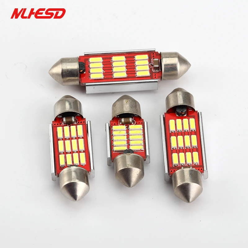 1x светодиодная гирлянда Размеры 36 мм/39 мм/41 мм купол светильник 12SMD 4014 SMD CANBUS
