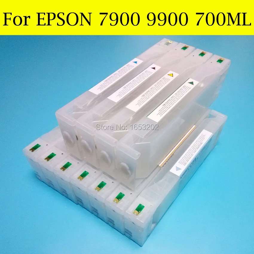 1 комплект Пустые заправляемые чернильные картриджи для принтера Epson 7900 9900 с