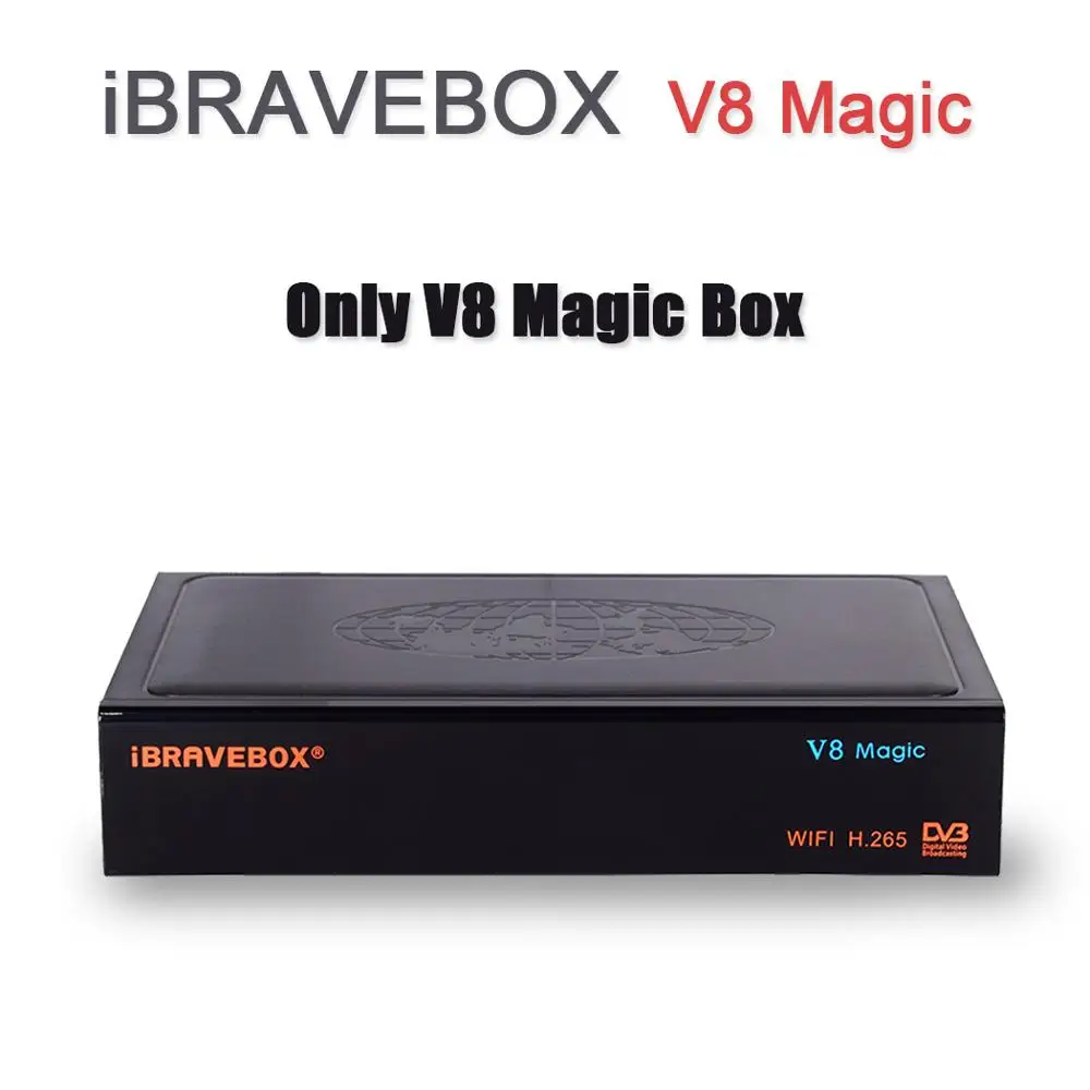 Only Box V8 Магическая коробка iBRAVEBOX цифровой приемник спутникового сигнала HD ТВ тюнер спутниковый декодер+ 8г МТК с трапециевидным силуэтом и Ccam+ USB Wi-Fi, Поддержка IP ТВ - Цвет: Only Box