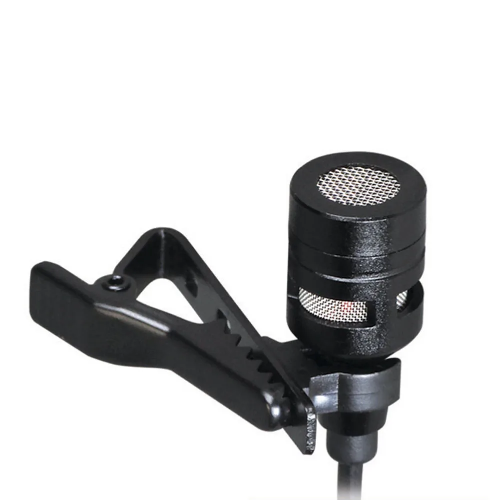 Мини Lavalier отворотом микрофон с двойной головкой запись клип на для iPhone iPad Samsung
