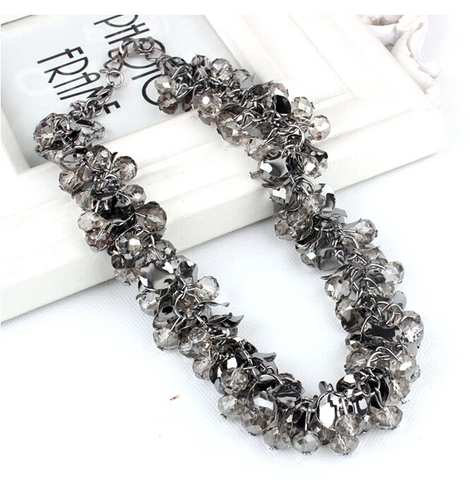 Collier Femme 2019 Fashion Choker Statement Necklaces &amp Pendants for Women Men Jewelry Crsstal Beads Collares bijoux accessories |