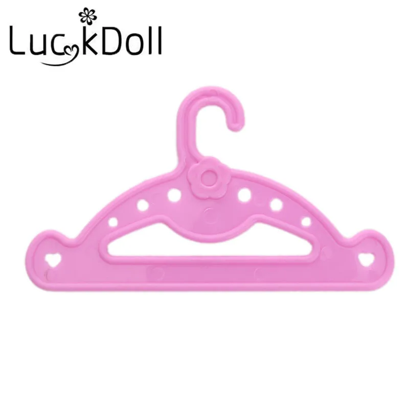 LUCKDOLL 5 шт./лот вешалки для одежды подходят 18 дюймов Американский 43 см BabyDoll одежда аксессуары, игрушки для девочек, поколение, подарок на день рождения