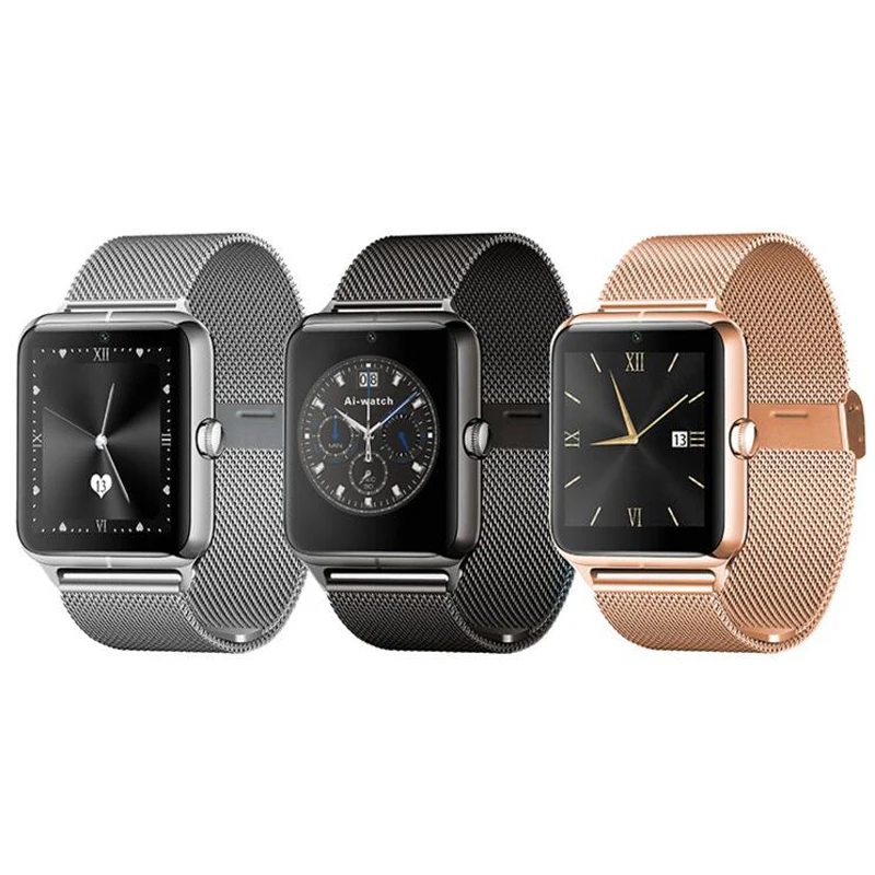 New Metal strap Smart Watch Z50 2G Internet Support SIM TF Card Wearable Devices SmartWatch For Apple Android Phone. | Электроника