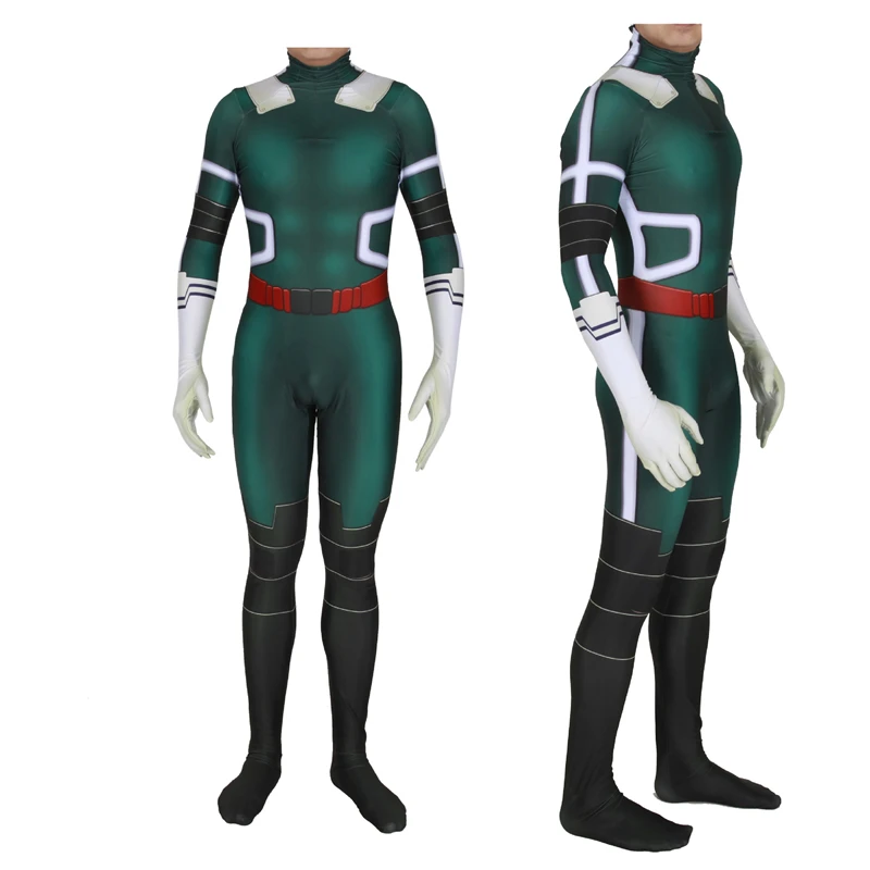 Детский Взрослый комбинезон My Hero Academy Хэллоуин DeKu игра Аниме Супер герой Косплей