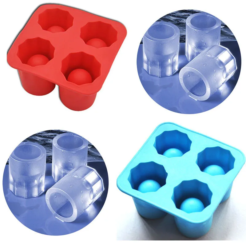 

1PC Silicone Ice Cream Ice Molds Tool Summer Kitchen Bar DIY accessory ice tray cup cylinder shape -30