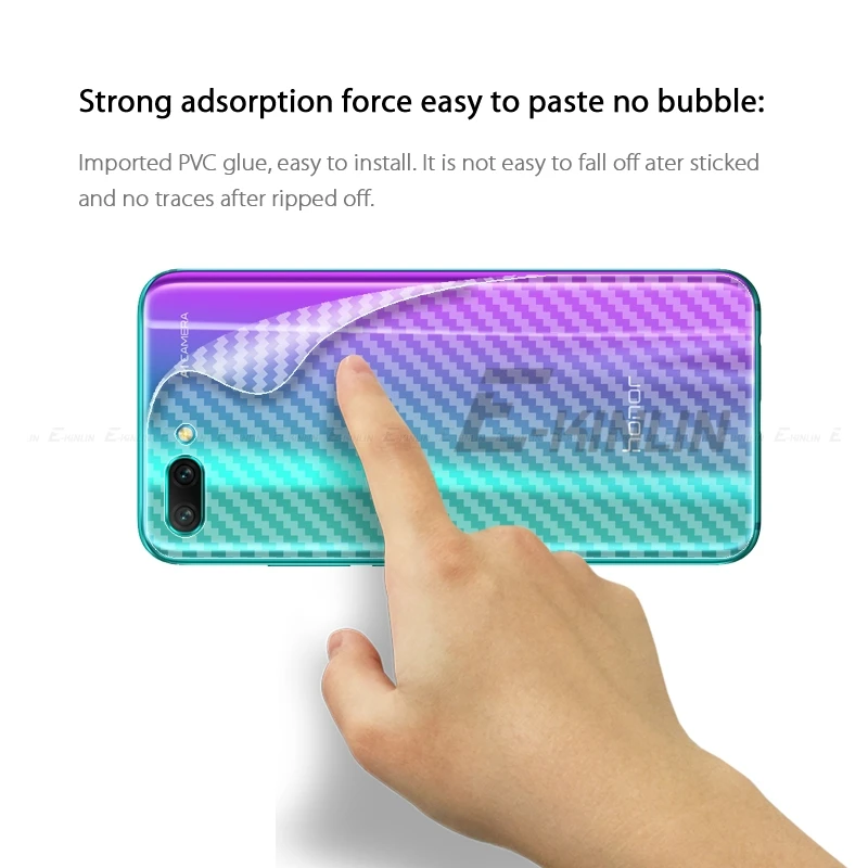 3D карбоновый протектор для заднего экрана для HuaWei Honor 9X10 8X Max 9 8 Lite 7S Pro 7X задняя крышка Защитная пленка не стекло