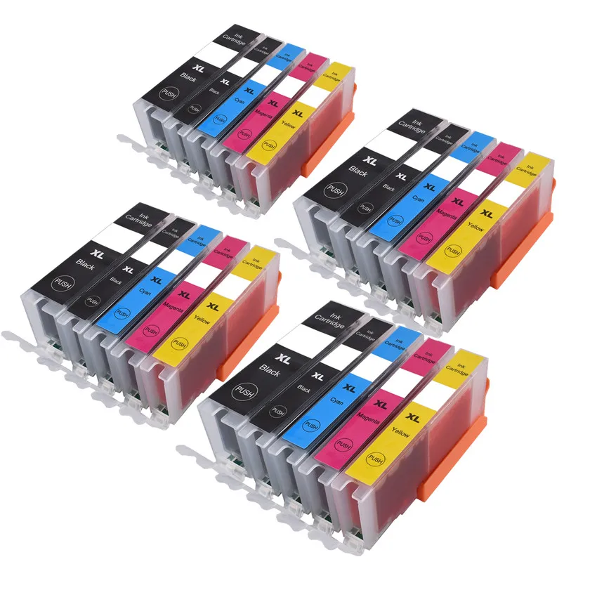 4 set PGI 550 551 совместимый чернильный картридж для принтера canon принтерам PIXMA IP7250 MG5450 MX925 MG5550 MG6450 MG5650 MG6650 IX6850 MX725 MX925 принтер - Цвет: 4 set