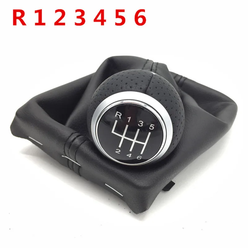 R 1 2 3 4 5 6 Silver Аксессуары для стайлинга автомобилей MT ручка переключения передач гетры крышка багажника Рычаг Ручка для Audi A4 S4 B8 8K A5 8T Q5 8R Sline 2007 - Название цвета: R 1 2 3 4 5 6 Silver