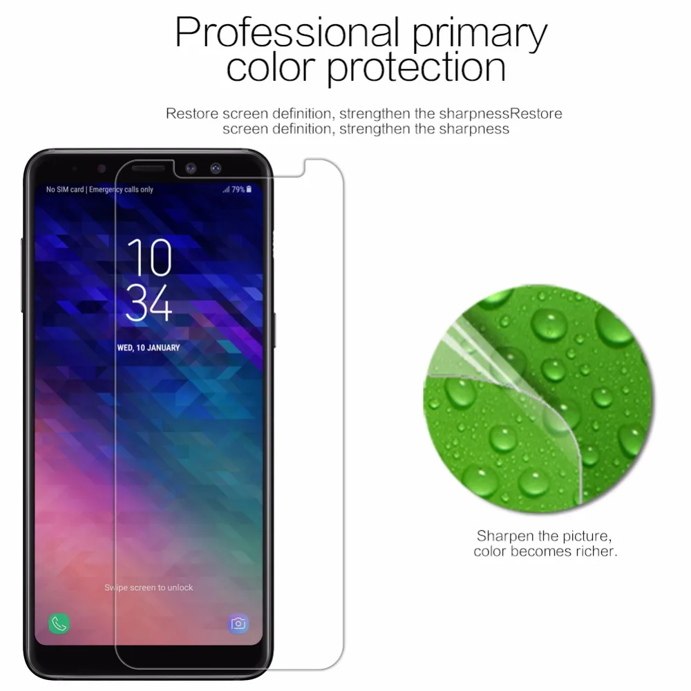 Пленка nillkin для задней панели камеры+ Защитная пленка для экрана для samsung galaxy A8 Plus A8+ a530f a730f