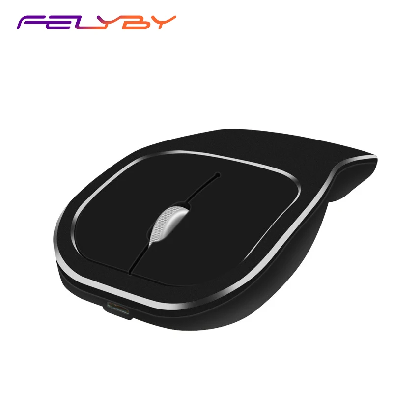 FELYBY W6 мини металлическая Бесшумная игровая беспроводная мышь для зарядки 1600