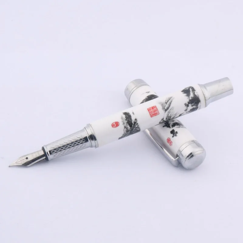 

Blue and White Porcelain With Chinese Painting Trim M Fountain Pen Stationery Office school supplies Writing