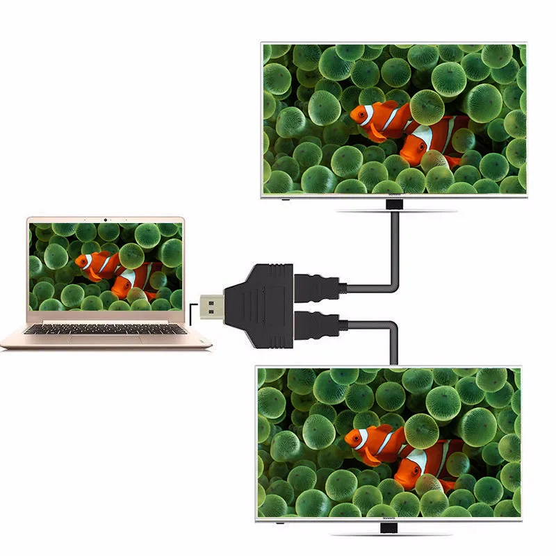 HDMI 1 вход 2 выхода 1080P Переходник разветвитель конвертер для PS4 Xbox HDTV проектор HSJ-19 |