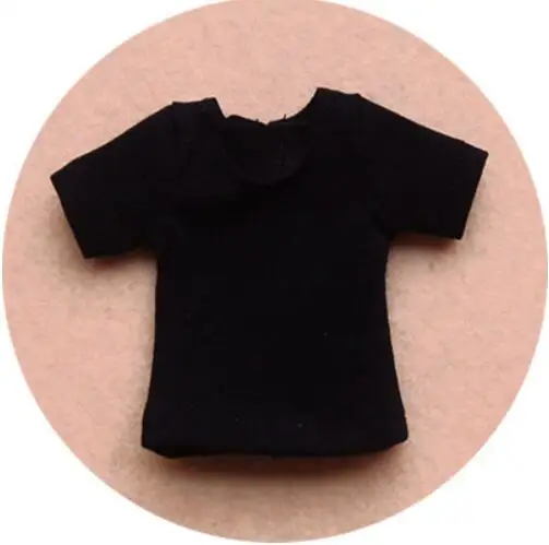 black shirt Blyth/Одежда для куклы, футболка с длинными рукавами, комбинезон, штаны, Одежда для куклы ob24, Azone S, Blyth, штаны для 1/6, аксессуары для куклы - Цвет: black shirt