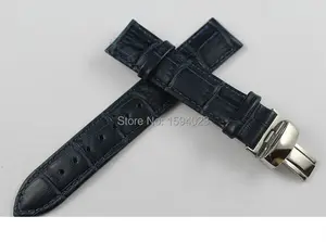 Ремешок для часов PRC200 T055410 T17 T41 T461, серебристый браслет с пряжкой-бабочкой и синим ремешком из натуральной кожи, 19 мм (пряжка 18 мм)