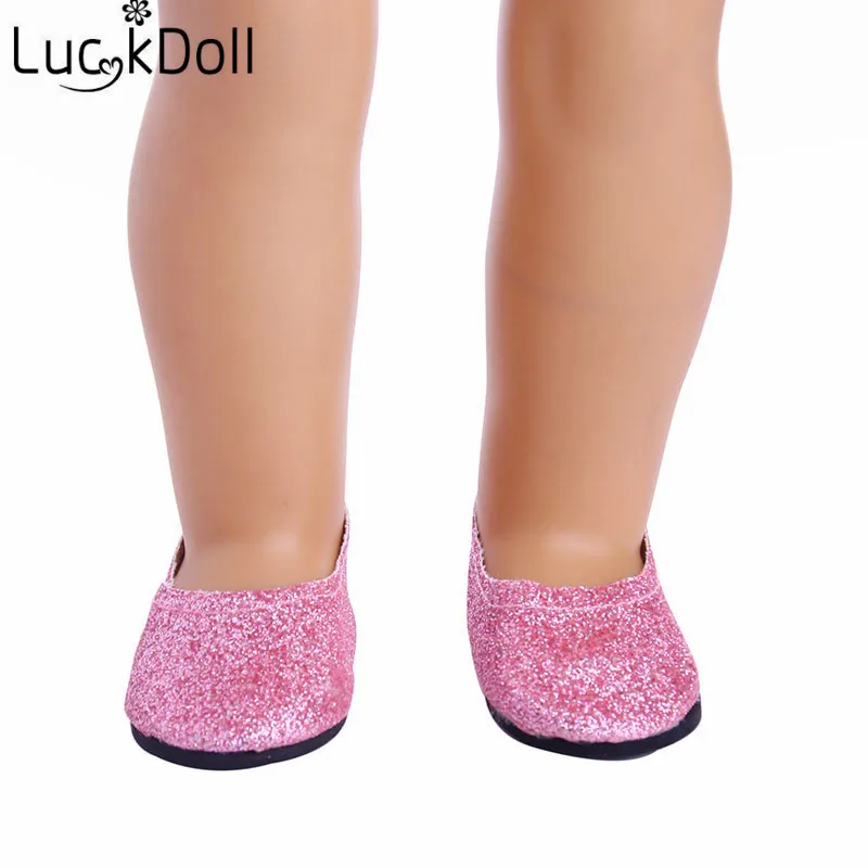 Красочная милая обувь LUCKDOLL 18 дюймов американская кукла 43 см аксессуары для