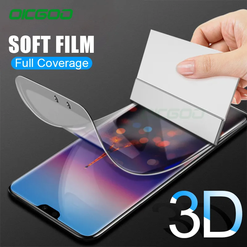 OICGOO 3D полное покрытие Гидрогелевая пленка для huawei P20 P10 Lite Pro Plus Защита экрана Honor 9 8