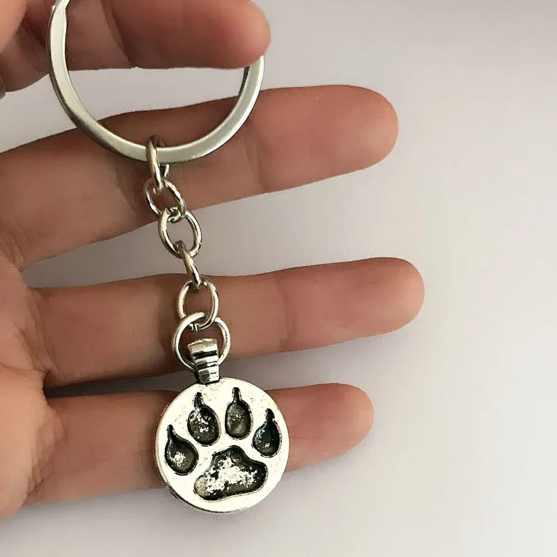 Новинка сделай сам лапа подвеска медведя брелок собака Лапа бирка брелки для