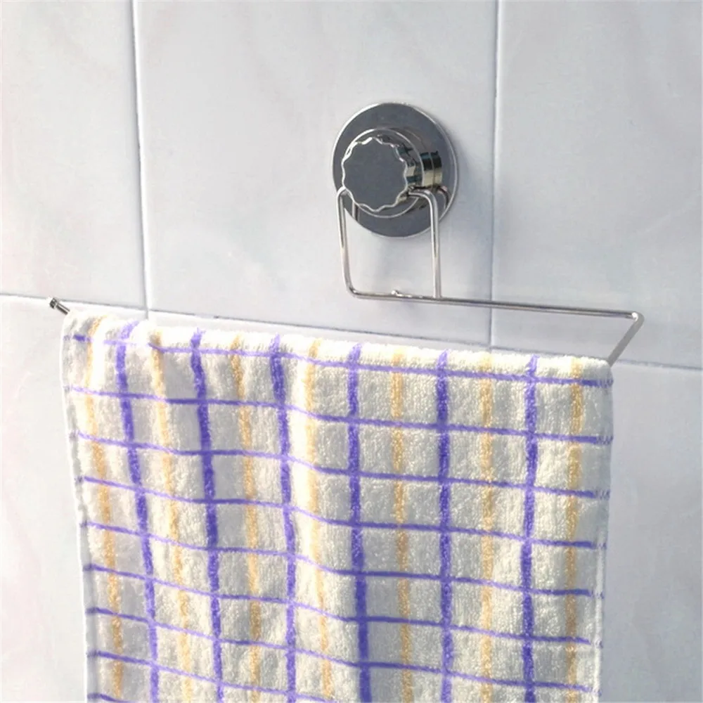 Bathroom Towel rack Stainless Steel Long Roll Paper Suction Cup Rack Wall Mounted Holder Accessories | Дом и сад