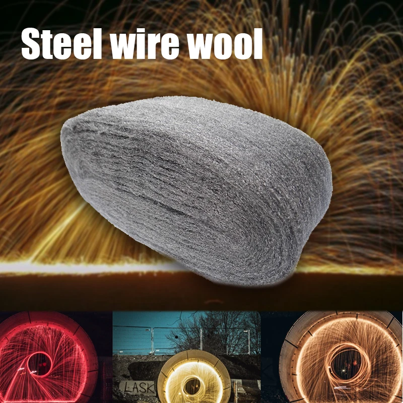 

Portable Steel Wire Wool Grade 0000 3.3m For Polishing Cleaning Removing Remover Non Crumble New