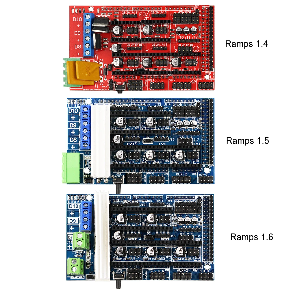 

3D Printers Parts RAMPS 1.4 1.5 1.6 Control Board Panel Part Motherboard Shield Red Black Controls