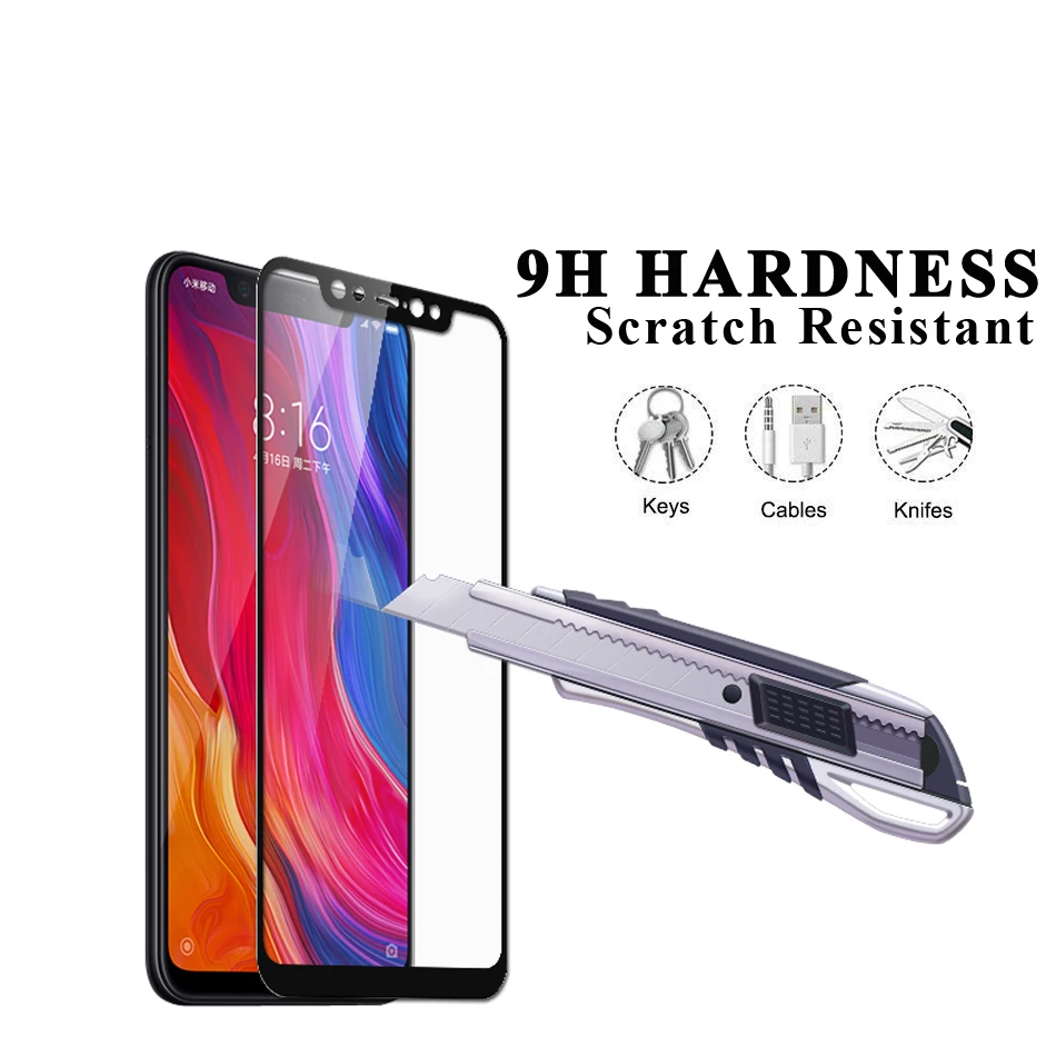 Для xiaomi mi 8 glass/xiaomi SE 9H HardnessTempered glass Защитная пленка для экрана xiao Xio Xa|Защитные