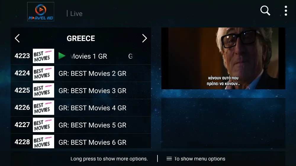 Греческий IP tv подписка SLUHD греческие каналы в режиме реального времени в России, Великобритании, Германии, Швеции, Франции, Польше M3U Smart tv Android IP tv