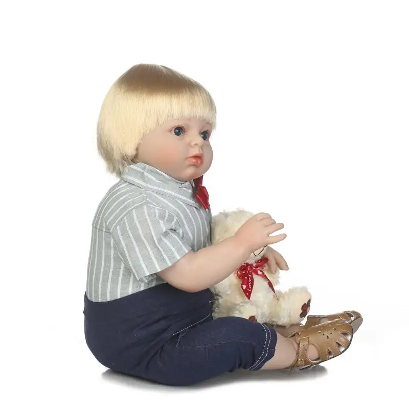 Куклы Bebes reborn для маленьких мальчиков большой размер 70 см силиконовые куклы детей