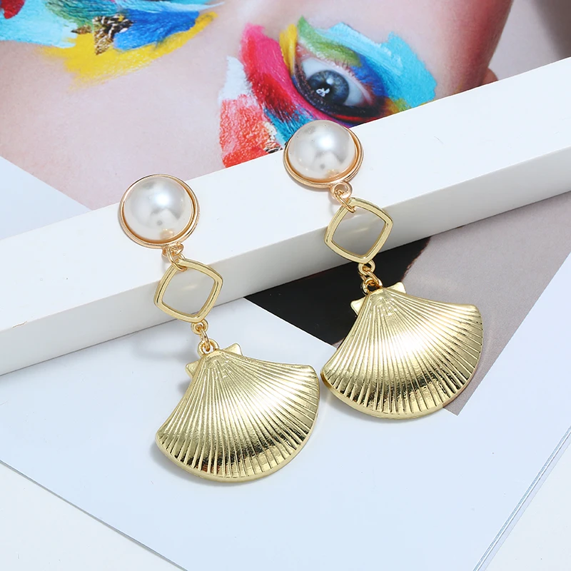 Face-Slim Simulated Pearl Tassel Long Earrings For 2019 Women Hand-Woven Rattan Retro Sector Star Popular Drop Jewelry | Украшения и