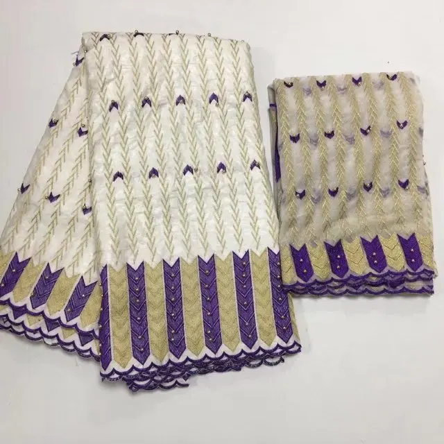 

Latest African Lace Fabric African Guinea Bazin Riche Lace Fabric High Quality Bazin Riche Getzner With Pearls For Wedding PBZ