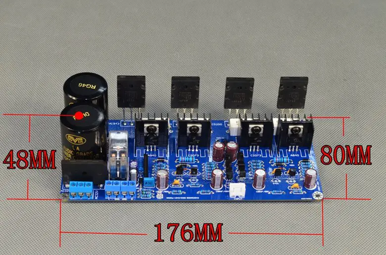 V20 Dual AC30V 125 Вт+ 125 Вт A1943/C5200 класс AB Высокая мощность HIFI fever Плата усилителя