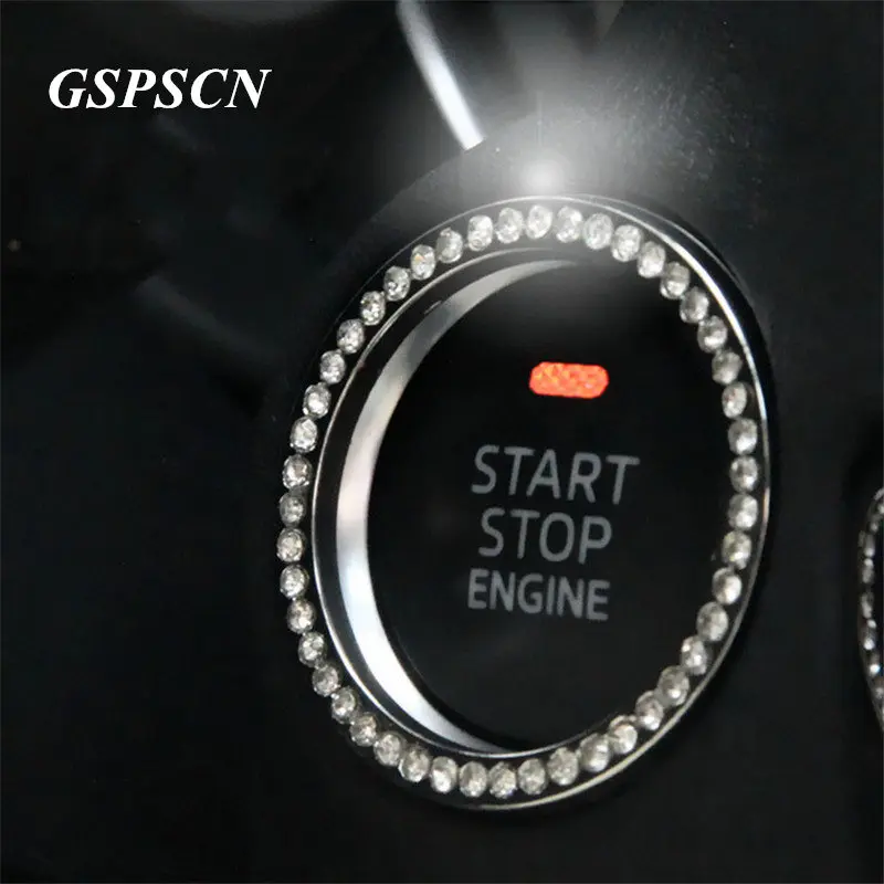 GSPSCN 1 шт. шикарные декоративные аксессуары для автомобилей SUV Кнопка пусковой