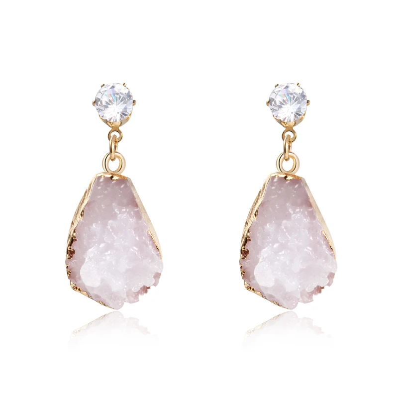 Женские серьги-подвески Drusy с искусственным камнем Ювелирное Украшение