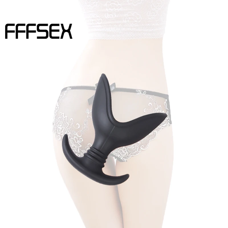 FFFSEX мягкий силиконовый V порт Анальная пробка SM игрушки открытие Speculum простаты g