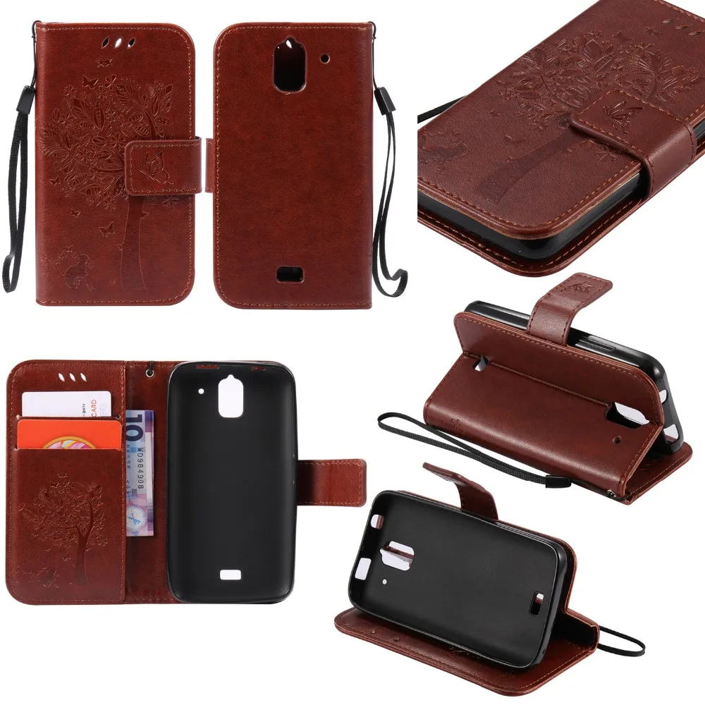 Fundas flip case для huawei y360 u61 pu кожа + бумажник кремния крышка ascend чехлы capa| |