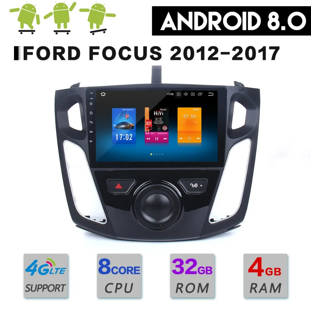 Новейший Android 8 0 Восьмиядерный 4 Гб ОЗУ 32 ПЗУ автомобильный без dvd плеера GPS Navi для