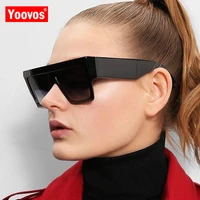 yoovos 2021 new square sunglasses women men big frame fashion retro mirror sun glasses brand vintage lunette de soleil femme
