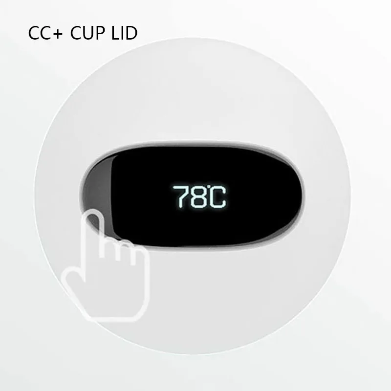 Крышка чашки Xiaomi CC + умная вакуумная термобутылка OLED температура дисплей крышка
